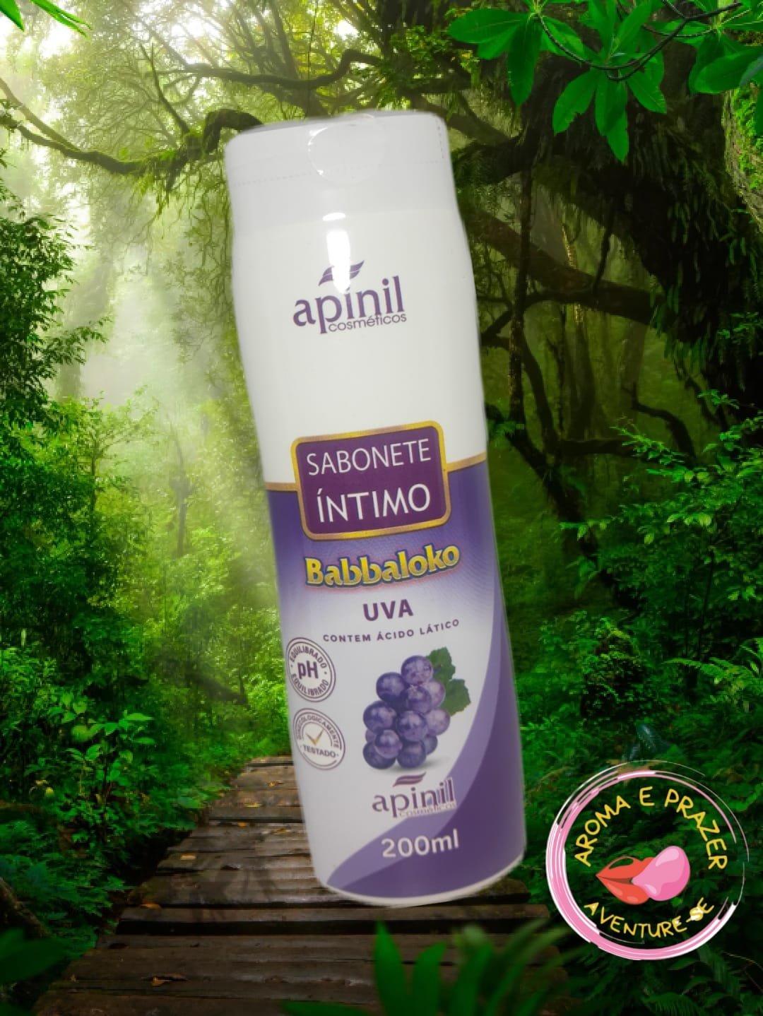 SABONETE ÍNTIMO ESSÊNCIA DE UVA APINIL 200ML