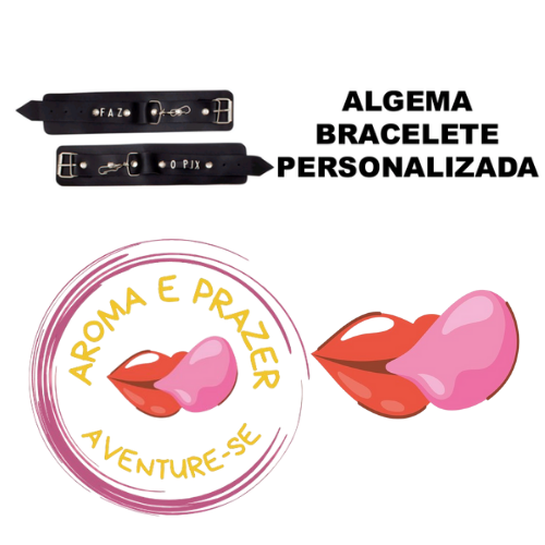 ALGEMA E BRACELETE PERSOLIZADO 